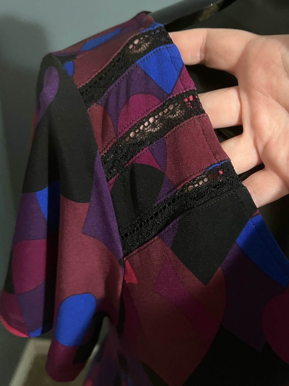 Vibrant Multi-Color Heart Pattern A-Line Dress - Picture 5 of 13